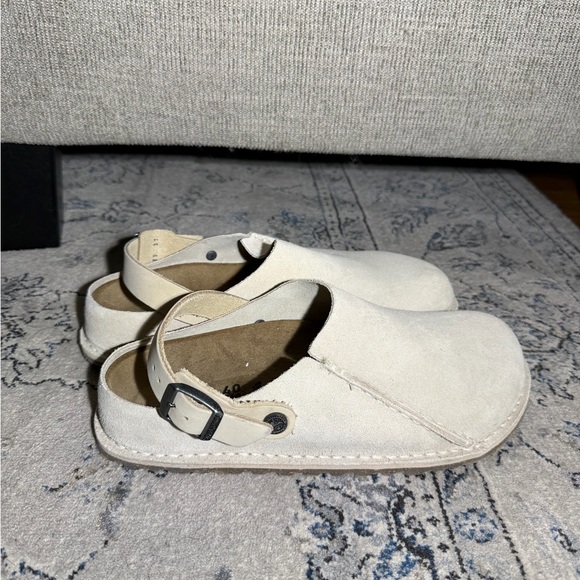 Birkenstock Lutry Premium Suede Gray Taupe - Picture 4 of 10